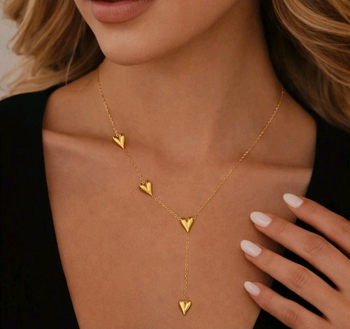 Edles frau gold halskette - gold,